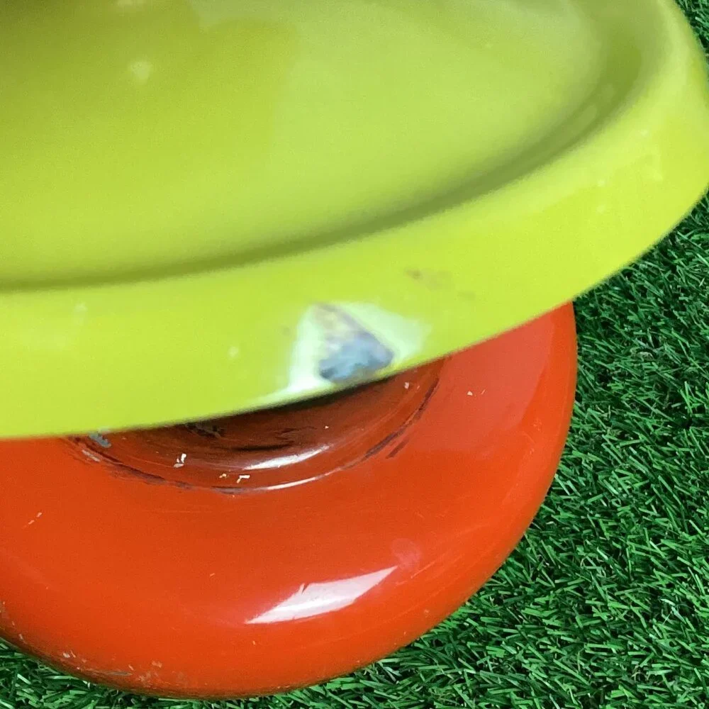 Vintage Mushroom Fondue Set Orange Green